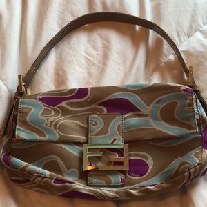 Fendi Multi colored mini baguette